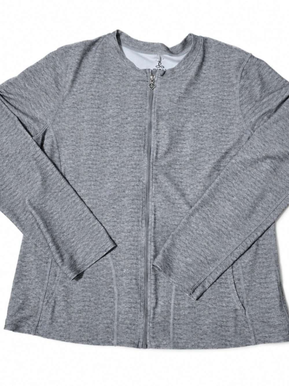 Prana Heather Gray Zip Yoga Jacket